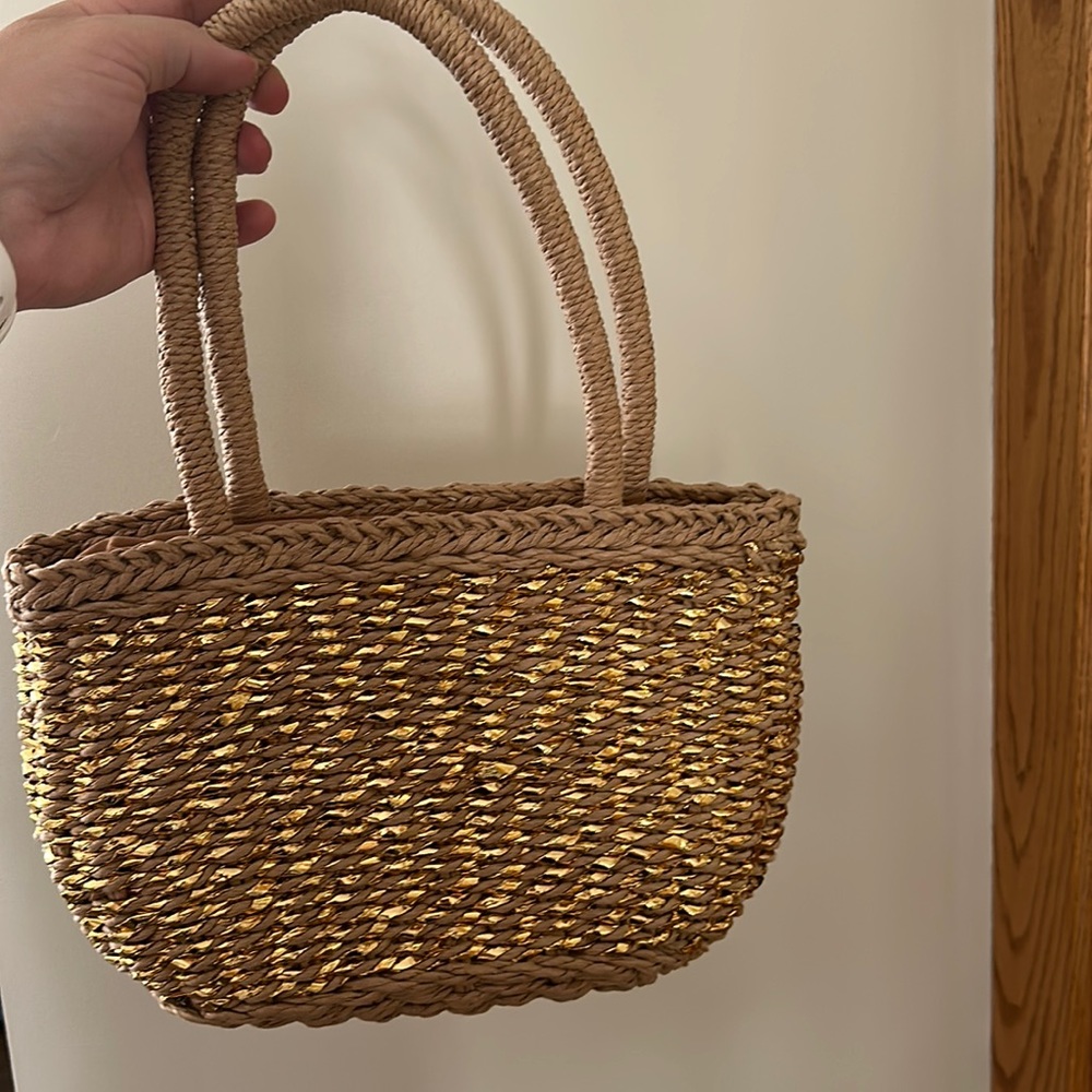 STRAW PURSE